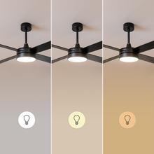 EnergySilence Aero 5200 Black Line Ventilador de techo de 65 W y 52” con luz LED.