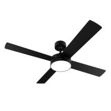 EnergySilence Aero 5200 Black Line Ventilador de techo de 65 W y 52” con luz LED.