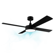 EnergySilence Aero 5200 Black Line Ventilador de techo de 65 W y 52” con luz LED.