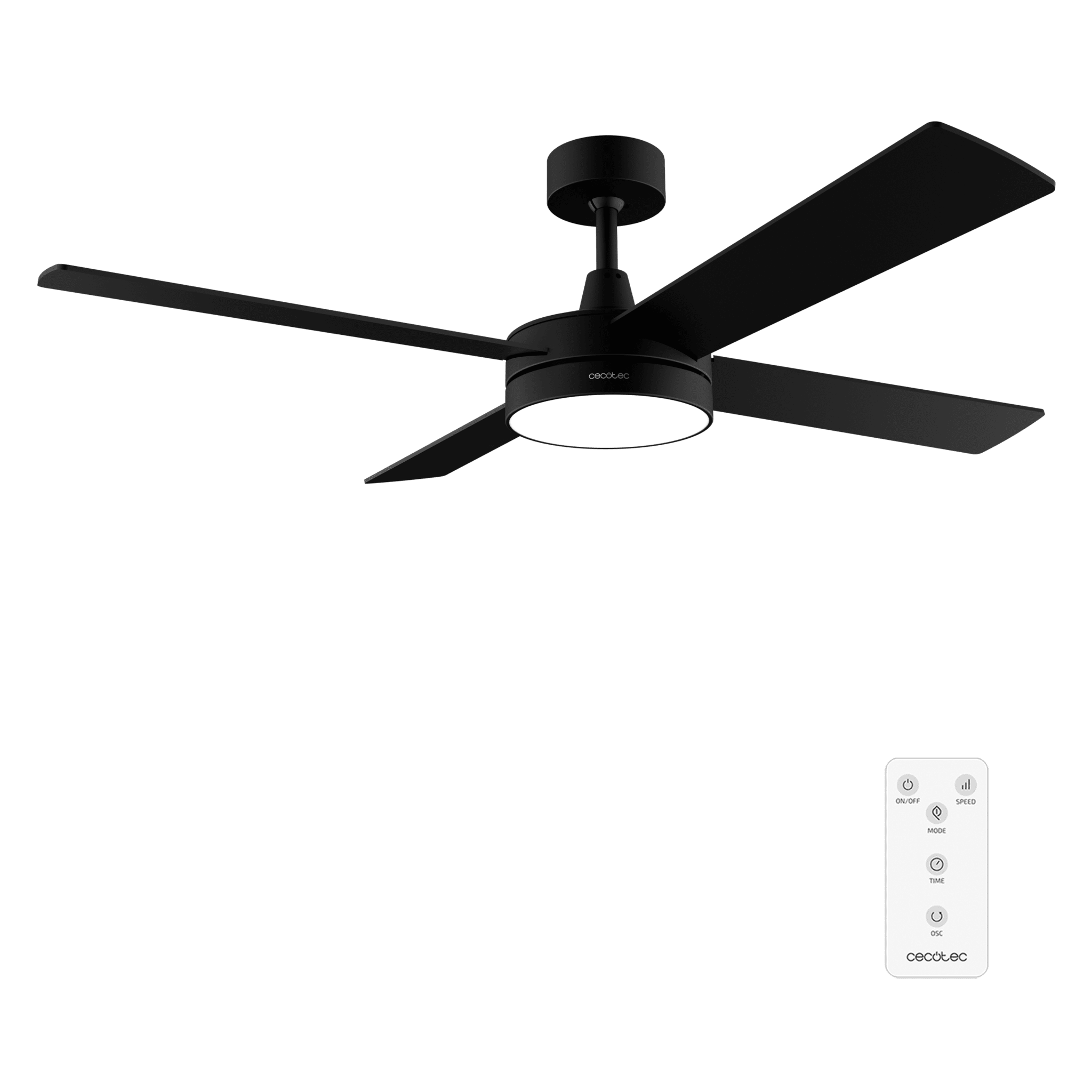 Deckenventilator Mit Licht EnergySilence Aero 450 – 50 W, 4 Flügel, Sommer-/Wintermodus