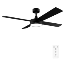 EnergySilence Aero 5200 Black Line Ventilador de techo de 65 W y 52” con luz LED.