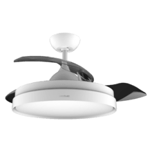 Ventilatore da soffitto con pale a scomparsa e lampada EnergySilence Aero 4280 Invisible White. 40 W, Diametro 42" (106 cm), Timer, 3 tonalità di luce, funzione estate-inverno