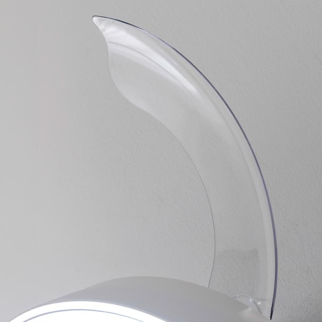 EnergySilence Aero 4280 Invisible White. Ventoinha de teto com lâminas retráteis e lâmpada, 40 W, diâmetro 42" (106 cm), temporizador, 3 tonalidades de luz, função Verão-Inverno