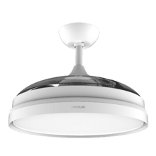 Ventilatore da soffitto con pale a scomparsa e lampada EnergySilence Aero 4280 Invisible White. 40 W, Diametro 42" (106 cm), Timer, 3 tonalità di luce, funzione estate-inverno