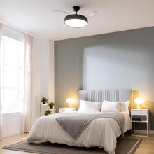 Ventilatore da soffitto con pale a scomparsa e lampada EnergySilence Aero 4280 Invisible Black. 40 W, Diametro 42" (106 cm), Timer, 3 tonalità di luce, funzione estate-inverno