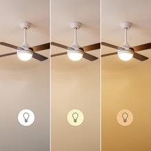 Ventilatore da soffitto EnergySilence Aero 4250 Fresh da 55 W e 42” con luce LED, telecomando, timer, 3 velocità e 4 pale reversibili.