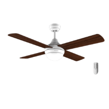 Ventilatore da soffitto EnergySilence Aero 4250 Fresh da 55 W e 42” con luce LED, telecomando, timer, 3 velocità e 4 pale reversibili.