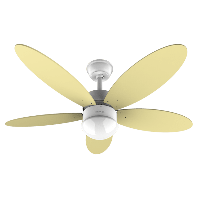 EnergySilence Aero 4259 SunLight Ventilador de techo de 40 W con motor DC  y 42” con luz LED, mando a distancia, 6 velocidades y 5 aspas reversibles.
