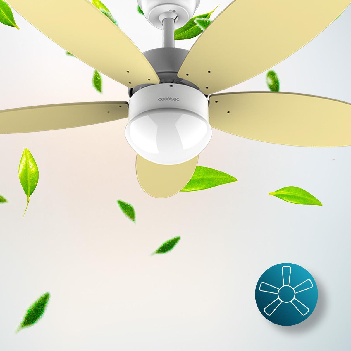 Cecotec EnergySilence Aero 4260 Mint Ventilador de Techo con Luz y Mando  40W Verde Menta, PcCompone