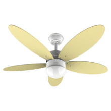 Ventilateur de plafond EnergySilence Aero 4260 SunLight 40 W avec moteur DC et 42" avec lumière LED, télécommande, minuterie, 6 vitesses et 5 pales réversibles.