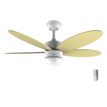 Ventilador de techo EnergySilence Aero 4260 SunLight Ventilador de techo de 40 W con motor DC  y 42” con luz LED, mando a distancia , temporizador, 6 velocidades y 5 aspas reversibles.
