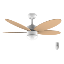 Ventilatore da soffitto EnergySilence Aero 4260 Orange da 40 W con motore DC e 42" con luce LED, telecomando, timer, 6 velocità e 5 pale reversibili.