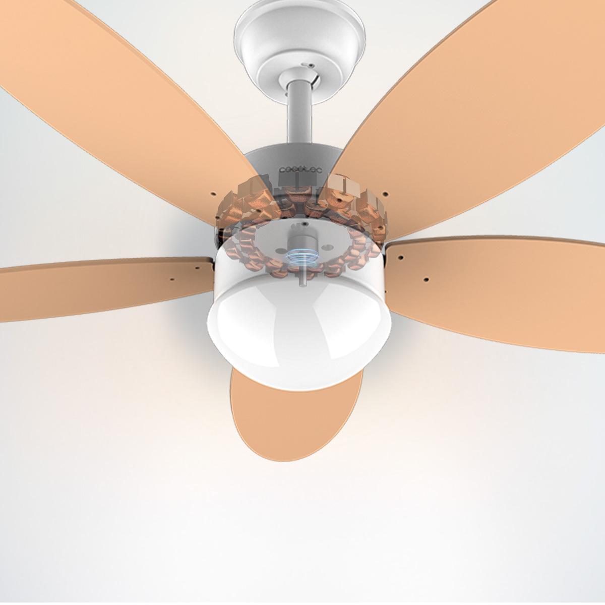 Cecotec ventilador de techo con luz energysilence aero 4260 orange. 40 w, m