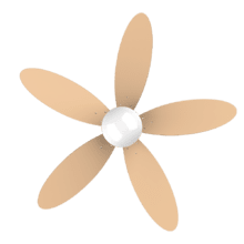 Ventilador de techo EnergySilence Aero 4260 Orange Ventilador de techo de 40 W con motor DC  y 42” con luz LED, mando a distancia , temporizador, 6 velocidades y 5 aspas reversibles.