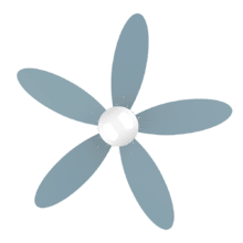 EnergySilence Aero 4260 Sky 40 W Deckenventilator mit Gleichstrommotor und 42 Zoll mit LED-Licht, Fernbedienung, Timer, 6 Geschwindigkeiten und 5 umkehrbaren Flügeln.