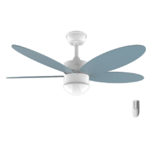 Ventilador de techo EnergySilence Aero 4260 Sky Ventilador de techo de 40 W con motor DC  y 42” con luz LED, mando a distancia , temporizador, 6 velocidades y 5 aspas reversibles.