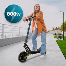 Bongo GS50 XXL Connected Patinete eléctrico con base ultrawide, doble suspensión, potencia máxima de 800W y neumáticos de 10" que permite desplazarse cómodamente por cualquier superficie. Con autonomía de hasta 50 km. Cumple con todos los requisitos de la normativa española de circulación. (DGT)