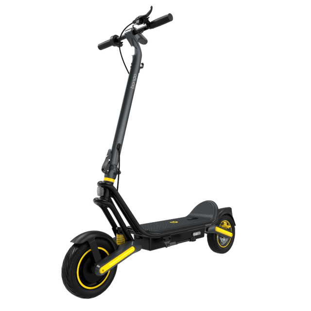 Bongo GS50 XXL Connected Patinete eléctrico con base ultrawide, doble suspensión, potencia máxima de 800W y neumáticos de 10" que permite desplazarse cómodamente por cualquier superficie. Con autonomía de hasta 50 km. Cumple con todos los requisitos de la normativa española de circulación. (DGT)