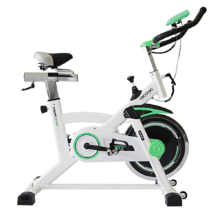 Bicicleta Spinning Estática con Volante de Inercia de 16 Kg Extreme. Sistema Silence Fit, Pulsómetro, Manillar y Sillín Regulable, Pantalla LCD, Ruedas, Peso máximo 120 Kg