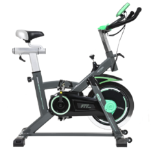Bicicleta Spinning Estática con Volante de Inercia de 20 Kg Extreme 20. Sistema Silence Fit, Pulsómetro, Manillar y Sillín Regulable, Pantalla LCD, Ruedas, Peso máximo 120 Kg