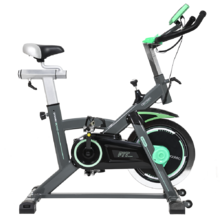 Extreme 20. Bicicleta Spinning Estática con Volante de Inercia de 20 Kg y Sistema Silence Fit, Pulsómetro, Manillar y Sillín Regulable, Pantalla LCD, Ruedas, Peso máximo 120 Kg