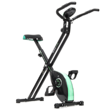 Klappbarer Heimtrainer mit Schwungrad 2,5 kg X-Bike. Silence Fit System, Ergonomisch, Verstellbarer Lenker und Sattel, Herzfrequenzmesser, LCD-Display, Räder, Maximalgewicht 100 kg