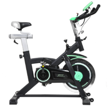 Extreme 25. Bicicleta Spinning Estática con Volante de Inercia de 25 Kg y Sistema Silence Fit, Pulsómetro, Manillar y Sillín Regulable, Pantalla LCD, Ruedas, Peso máximo 120 Kg