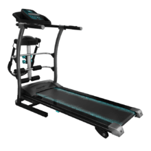 DrumFit WayHome 1400 Runner Vibration Aurora Cinta de correr plegable de 1100 W / 2 CV de potencia con cinturón de masaje, mancuernas y barras de espuma. De 1 a 14 km/h. 12 programas predefinidos. Superficie de carrera de 123 x 40 cm. Plegado hidráulico y sistema de seguridad con frenado magnético.