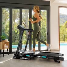 DrumFit WayHome 1600 Obelia Ultraflex. Cinta de Correr Plegable de 1500 W, Velocidad Ajustable, Inclinación Motorizada, Superficie de 130x42 cm, Sistema de Amortiguación UltraFlex System, Pantalla LCD