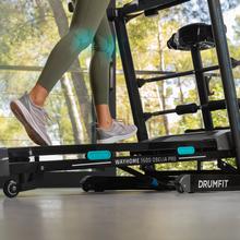 Cecotec Cinta de Correr Plegable DrumFit WayHome 1600 Runner Sprint. 1900  W, 1-16 Km/h, 12 Programas, Sistema de Amortiguación, Panel LCD, Superficie  de Carrera de 130x40cm, Inclinación Motorizada : : Deportes y aire  libre