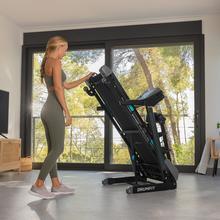 DrumFit WayHome 1600 Obelia Ultraflex Pro. Cinta de Correr Plegable de 1500 W, Velocidad Ajustable, Inclinación Motorizada, Superficie de 130x42 cm, Sistema Amortiguación, Pantalla, Cinturón de masaje