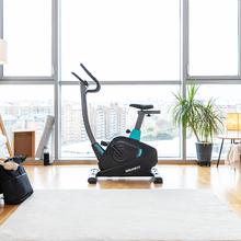 DrumFit Cycle 6000 Pegasus Pro. Bicicleta Estática con Resistencia Magnética regulable con Motor, Manillar con sensor de frecuencia cardíaca, Sillín regulable, Soporte para dispositivos, Ruedas