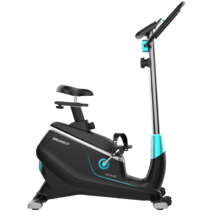 DrumFit Cycle 9000 Talos. Bicicleta Estática con Resistencia Magnética regulable manualmente, Manillar con sensor de frecuencia cardíaca, Sillín regulable, Soporte para dispositivos, Ruedas