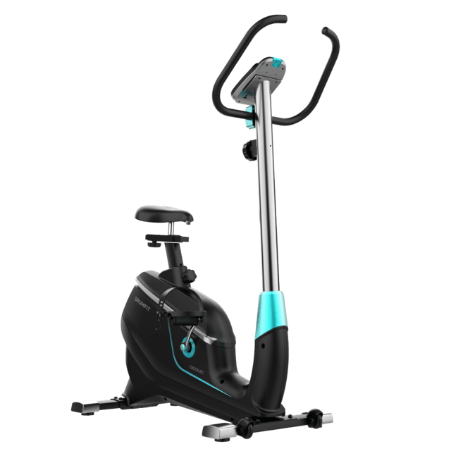 Bicicleta estática Cecotec DrumFit Cycle 9000 Talos vista frontal lateral