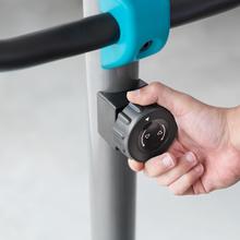 DrumFit Cycle 9000 Talos. Bicicleta Estática con Resistencia Magnética regulable manualmente, Manillar con sensor de frecuencia cardíaca, Sillín regulable, Soporte para dispositivos, Ruedas