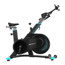 DrumFit Indoor 7000 Magno. Bicicleta Estática con Resistencia Magnética, Diseño Compacto, Silenciosa, Sillín y Manillar deportivos, Ergonómica, Pantalla LCD, Portabotellas