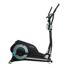 DrumFit Elliptical 9000 Eir Pro Heimtrainer. Einstellbarer magnetischer Widerstand mit Motor, LCD-Monitor mit Gerätehalterung, Transportrollen, Flasche und Flaschenhalterung.