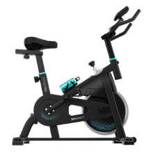 Cecotec Bicicleta Estática Plegable con Volante de Inercia de 2,5 Kg  X-Bike. Sistema Silence Fit, Ergonómica, Manillar y Sillín Regulable,  Pulsómetro, Pantalla LCD, Ruedas, Peso máximo 100 Kg : : Deportes y