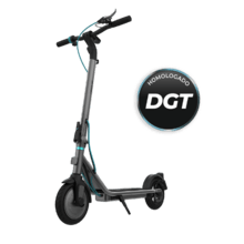 Bongo Serie D20 Patinete eléctrico de 250W con un pico máximo de 500W y 20 km de autonomía. Homologado para cumplir con los requisitos de la normativa española de circulación.