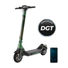 Bongo X65 Connected Patinete eléctrico premium de 1000 W con una autonomía de  hasta 65 km, sistema de conducción adaptativa S-Driving System que mantiene la velocidad total en pendientes y sistema triple de frenado mediante doble disco de freno de alta precisión y e-ABS con frenada regenerativa. Certificado para cumplir con los requisitos de la normativa española de circulación.