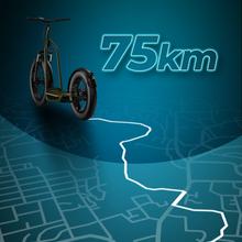 Trotón Boing Fat Patinete eléctrico con motor de 1300 W (1000 W nominal) y autonomía de 75 km. Rueda Fat trasera de 20" y delantera de 26" y suspensión delantera. Cumple con todos los requisitos de la nueva normativa española de circulación.