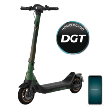 Bongo Serie X65 IT Connected DE Patinete eléctrico con potencia máxima de  1000 W que permite superar pendientes y desplazarse por cualquier superficie. Con autonomía de hasta 65 km. Cumple con todos los requisitos de la nueva normativa alemana de circulación.