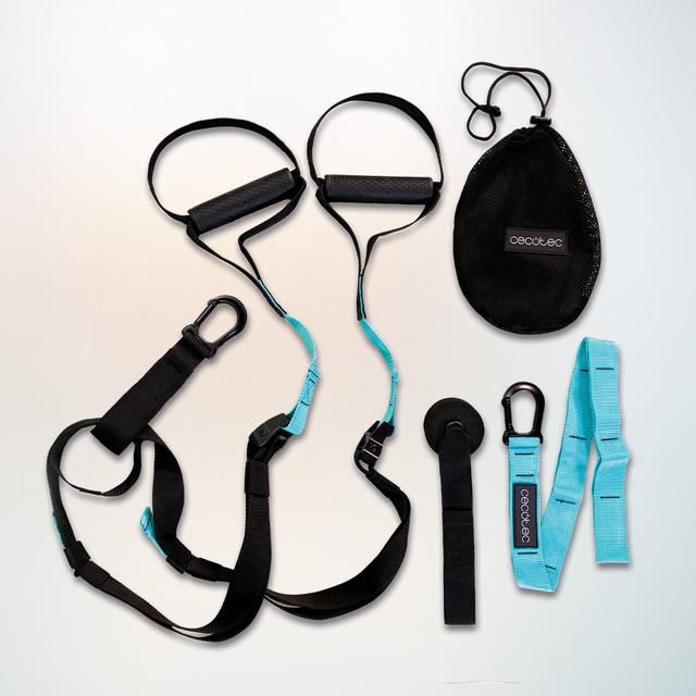 DrumFit TST Total Suspension Trainer Correas de suspensión para un entrenamiento funcional mediante el propio peso corporal. Diseño compacto y bolsa de transporte incluida.