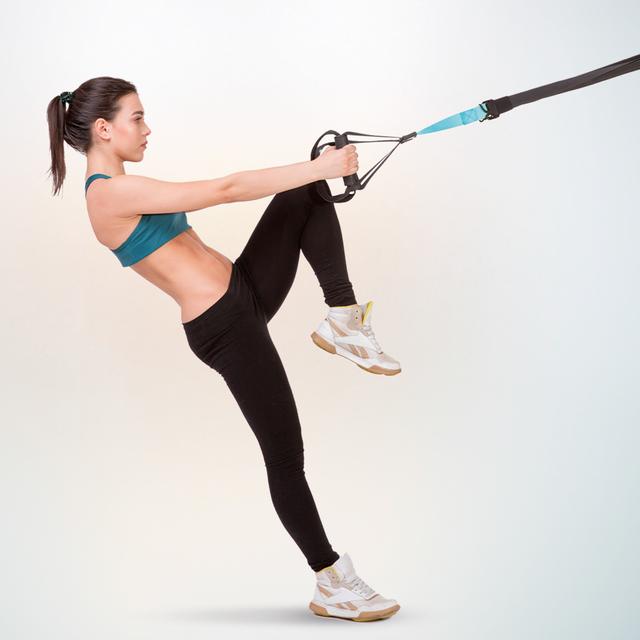 DrumFit TST Total Suspension Trainer Correas de suspensión para un entrenamiento funcional mediante el propio peso corporal. Diseño compacto y bolsa de transporte incluida.