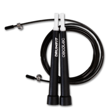 DrumFit Speed Rope Comba de velocidad profesional hecha de acero con agarres ergonómicos para entrenamientos de alta intensidad. Ajustable, 300 cm de largo y con sistema SmoothBearing 360º.