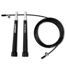 DrumFit Speed Rope Comba de velocidad profesional hecha de acero con agarres ergonómicos para entrenamientos de alta intensidad. Ajustable, 300 cm de largo y con sistema SmoothBearing 360º.