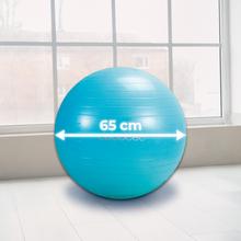 DrumFit 65 Fitball Palla fitness di 65 cm di diametro per esercizi di tonificazione e rafforzamento e per lo stretching.  Ideale per esercitare gambe, braccia, addominali, glutei e schiena. Pompa inclusa.