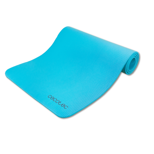 DrumFit Mat Esterilla de fitness de 183 x 61 cm con 1 cm de espesor. Hecha de material NBR resistente y antideslizante. Incorpora un asa de transporte para llevarla a cualquier parte.