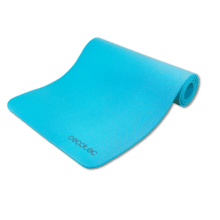 DrumFit Mat Esterilla de fitness de 183 x 61 cm con 1 cm de espesor. Hecha de material NBR resistente y antideslizante. Incorpora un asa de transporte para llevarla a cualquier parte.