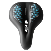 DrumFit SitBike Gel Ultrabequemer Gel-Sattel. Kompatibel mit allen Sattelstützen mit einem Schienendurchmesser von 7 mm und mit Sattelstützen mit einem Rohrdurchmesser von 23 mm. Mit zentraler Kerbe.